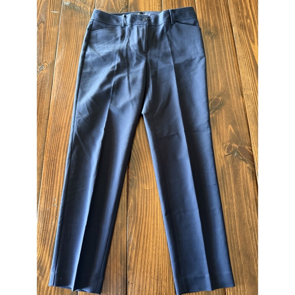 Talbots Hampshire Ankle Pants Blue Capri Chinos Classic Career Basic Womens 6